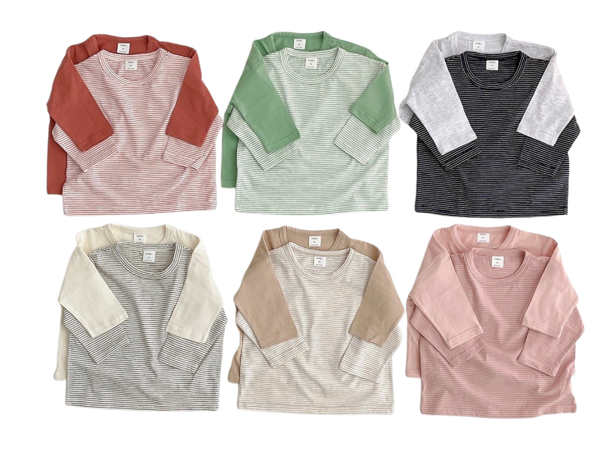 【2plan】Maison Maxi Over Long Sleeve Tee Long Sleeve Tee (Set of 2) – Maison Frida
