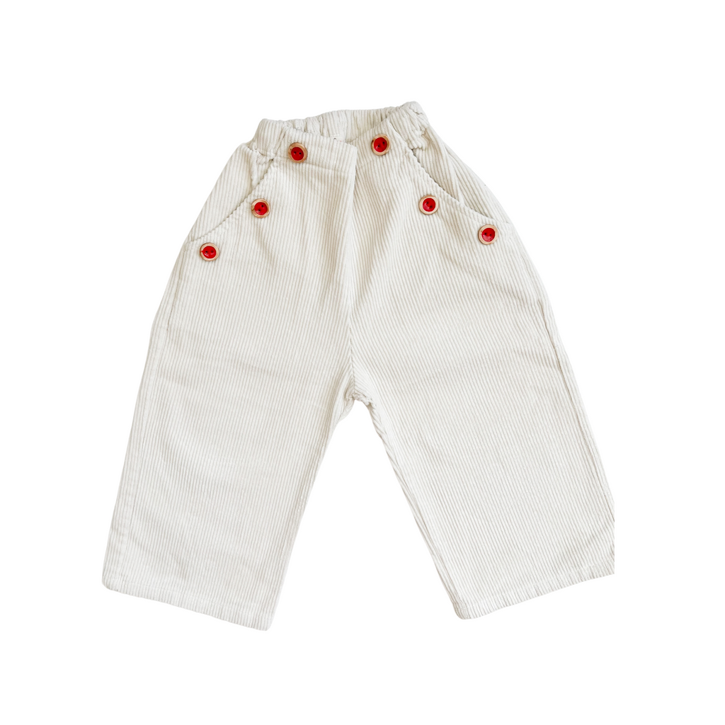 Button Corduroy Pants Maison Frida